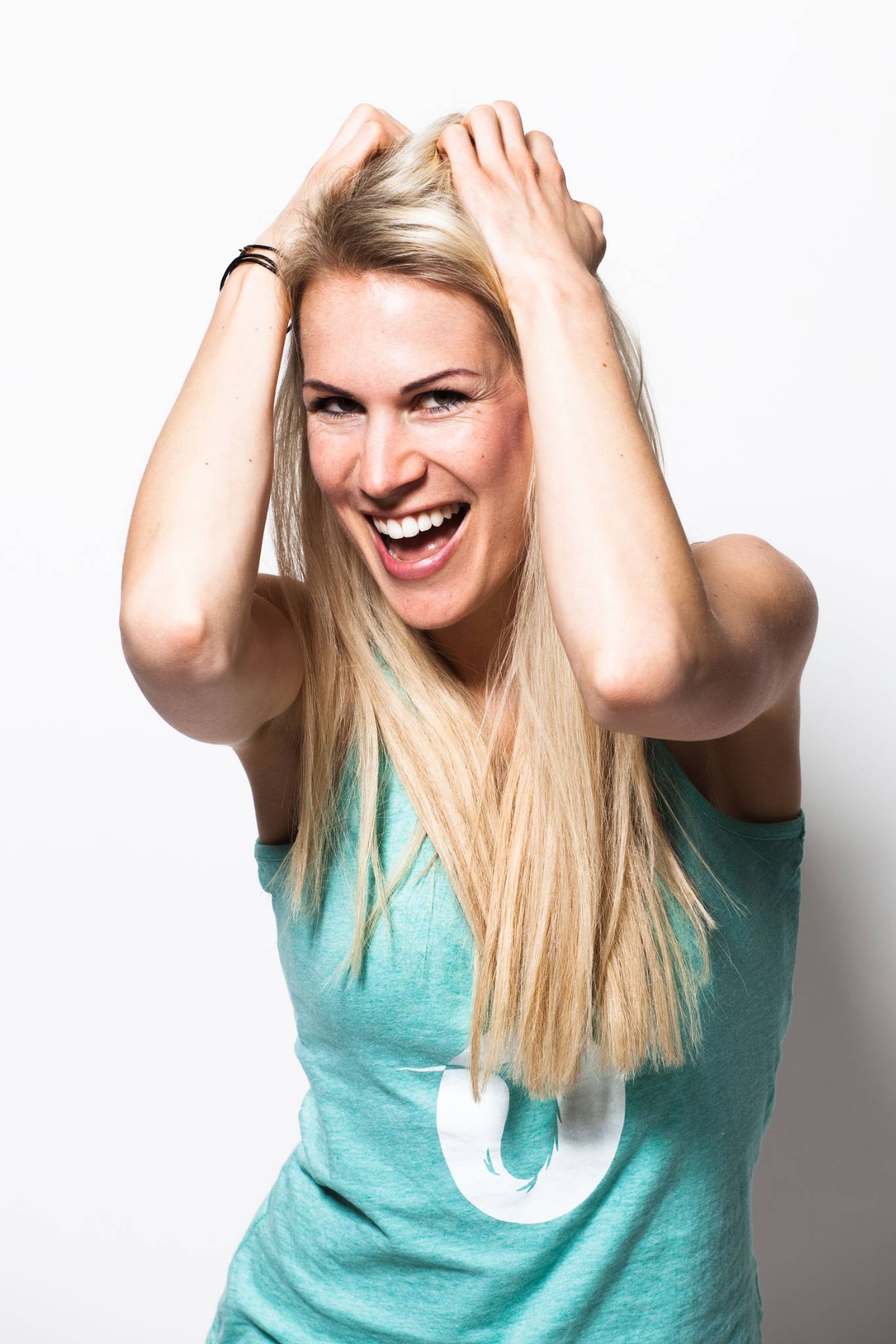 Model Christina Nöcker, posing