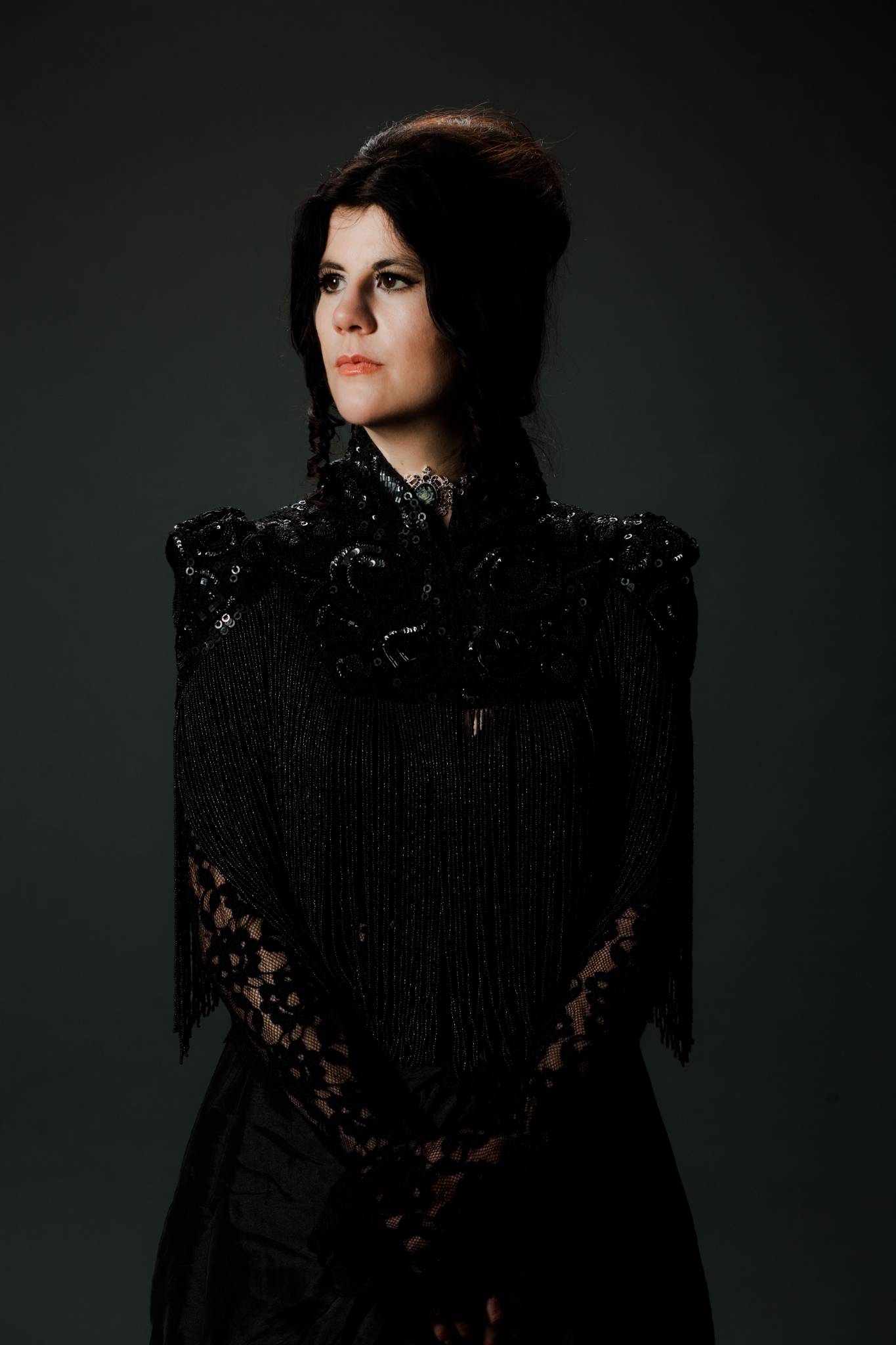 Frau, Portrait, viktorianischer Stil, Halbprofil